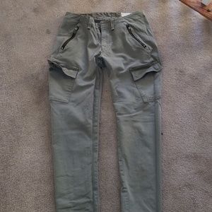 Rag & Bone Army Green side pocket jeans